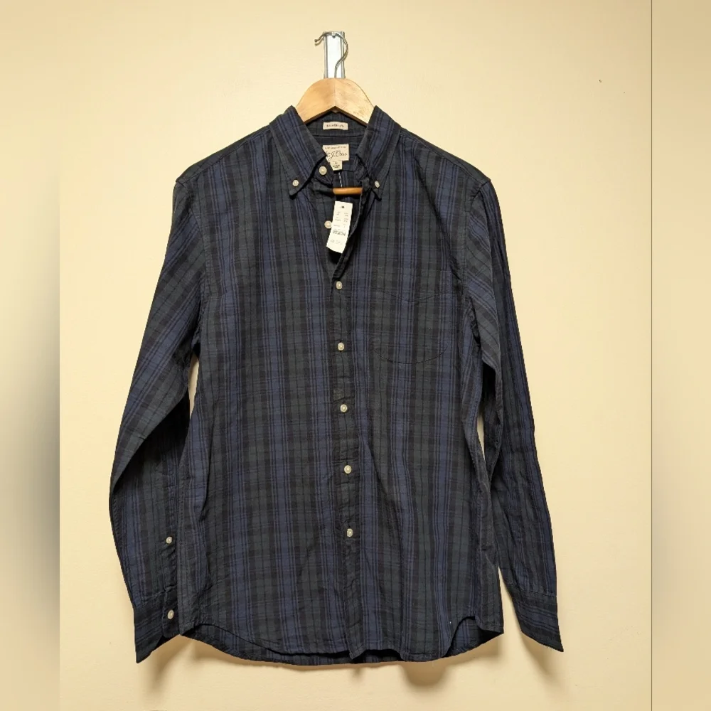 J.Crew Men’s Relaxed Fit Plaid Button-Down Shirt – Size S  Nwt